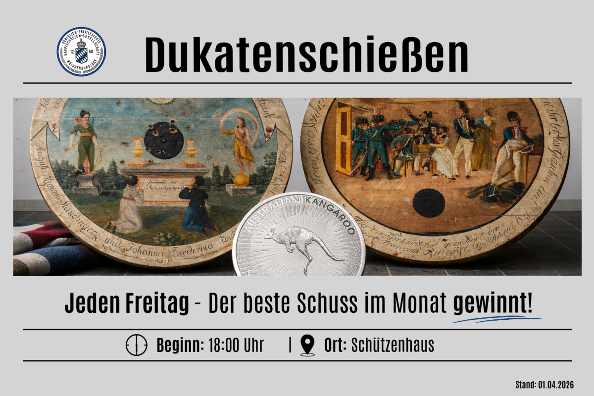 Neue Regelung für das Dukatenschießen ab 01.04.2026