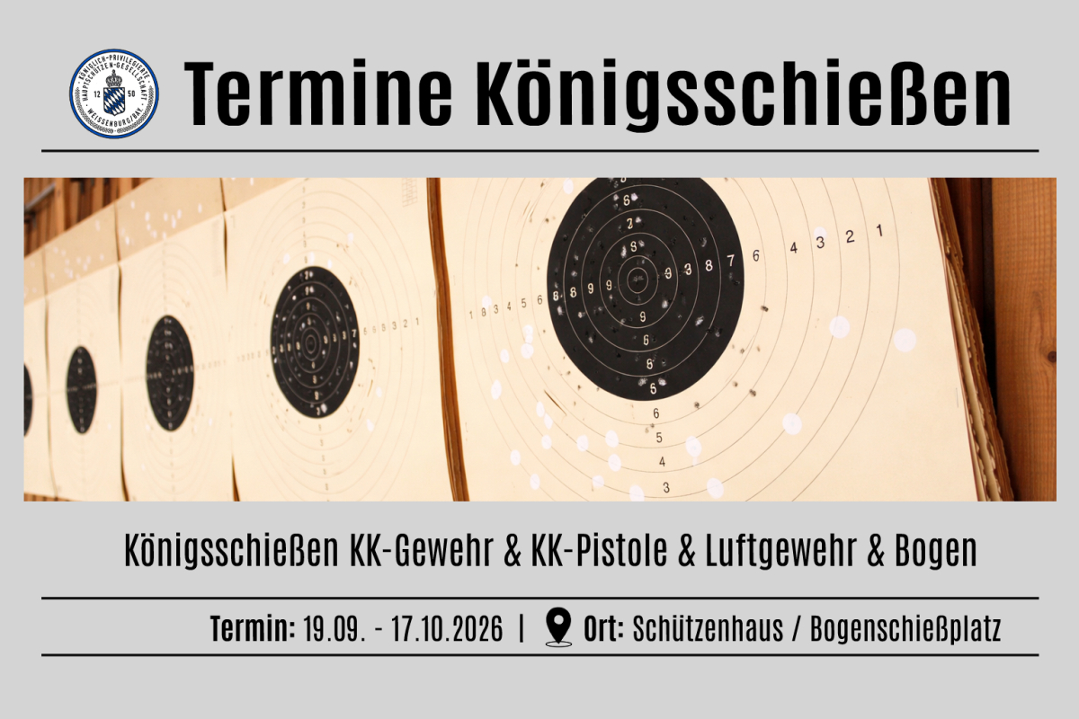 Das Königsschießen 2026 steht an!